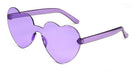 Heart Shaped Sunglasses Frameless Vintage Glasses 22