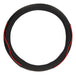 Universal Steering Wheel Cover (Diam. 38) Strip Black/Red 2