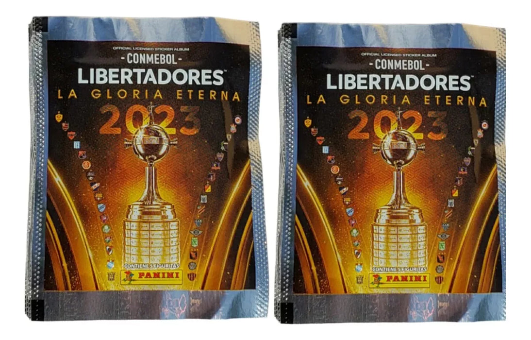 Panini Sobres de Figuritas Envelopes of Figures for Album of the Copa Libertadores 2023 (Pack of 40)
