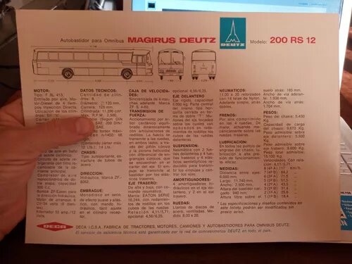 Vintage Micro Magirus Deutz Brochure - Rare Collectible Bus Memorabilia