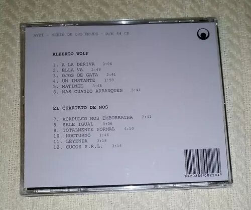 Physical CD El Cuarteto De Nos / Alberto Wolf (C D Pro Ayuí) (1 count)