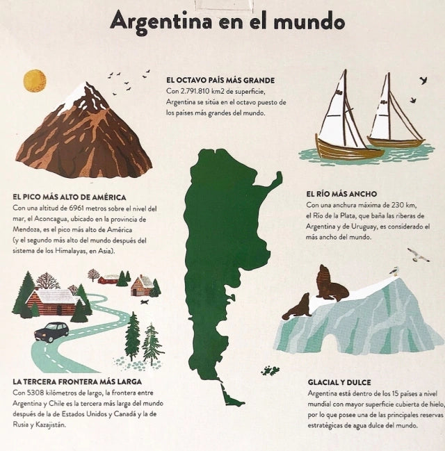 Diente De León 200-Piece Puzzle Argentina in the World - Beautiful Scenery