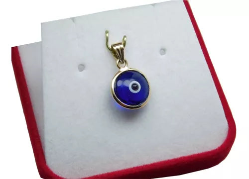Joyas Bávaro - Elegant 18K Gold Evil Eye Pendant