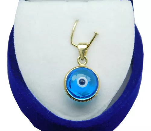Joyas Bávaro - Elegant 18K Gold Evil Eye Pendant