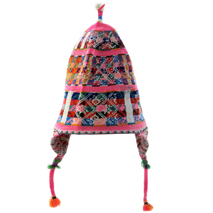 Mamakolla Authentic Cusqueño Artesanal Chullo Ll'uchu - Antique Style Handmade Peruvian Hat