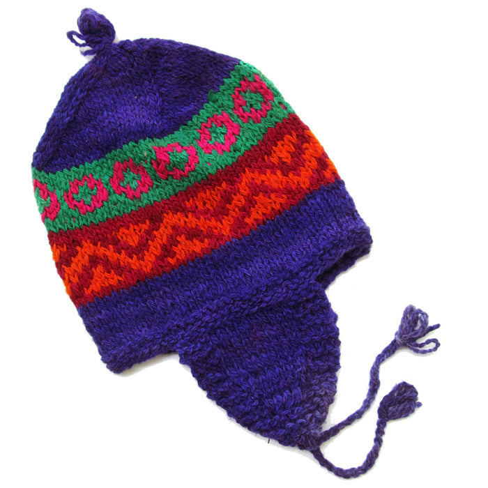 Mamakolla Chulo Oveja - Authentic Inca Design: Handcrafted Woolen Adult Wipala from Sheep