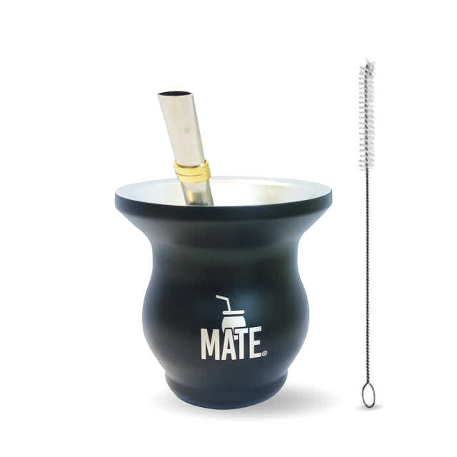 New Model Stainless Steel Black Mate | Includes Straw