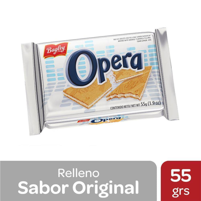 Opera Thin Sweet Orange Flavored Cream Wafers, 55 g / 3.2 oz (pack of 6)