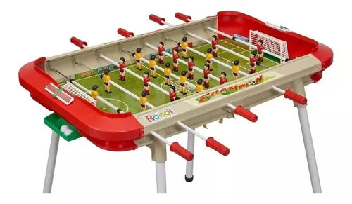 Rondi Metegol Champion in White and Red with Plastic Players and Included Balls - Ultimate Fun for Family and Friends Anywhere!