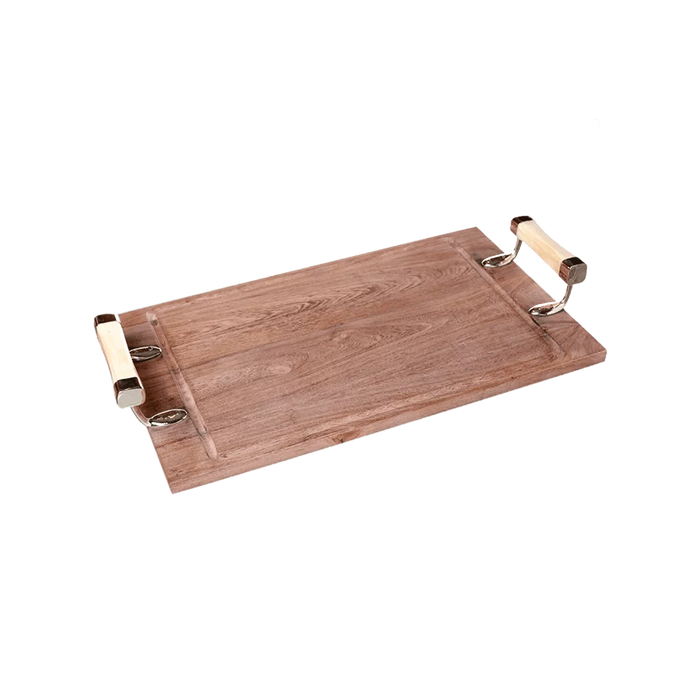 Estilo Austral | Premium Baking Board 50 cm x 30 cm with Cow and Alpaca Handle | Tabla de Madera