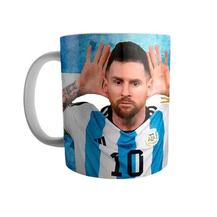 Taza de Cerámica Messi Diseño "Que Mira' Bobo, Andá Payá Bobo" Coffee Mug Tea Cup Lionel Messi Design - Ceramic Cup Printed On Both Sides