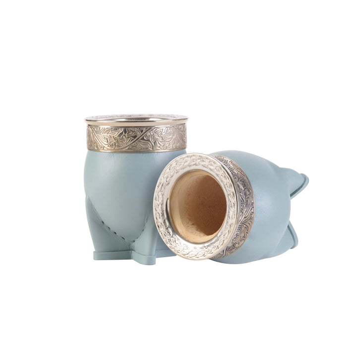 Terrano | Handcrafted Calabash Mate with Artisanal Spout - Traditional South American Herbal Mate Gourd