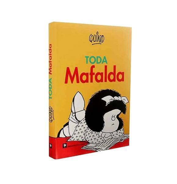 Toda Mafalda Libro Tapa Dura Mafalda Compilation Hardcover Book by Quino - De La Flor Editorial (Spanish Edition)