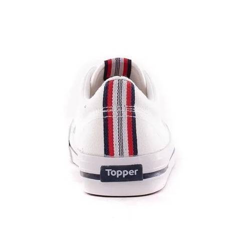 Topper Profesional Zapatillas Blancas Unisex Original Street Urban Sneakers Rubber Sole (White)
