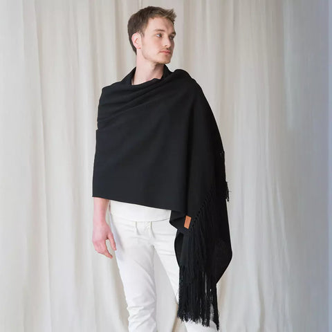 Matriarca XL Cotton Scarf - Handmade, 100% Cotton, Tie Knot Design - Perfect Bed Runner