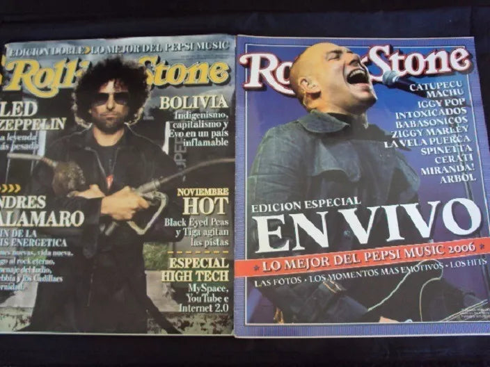 Rolling Stone Magazine Andres Calamaro Edited by La Nación, November 2006