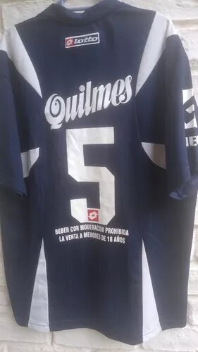 Lotto XL Quilmes Argentina Football Shirt, Dorsal 5 - Authentic Club Gear