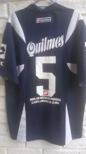 Lotto XL Quilmes Argentina Football Shirt, Dorsal 5 - Authentic Club Gear