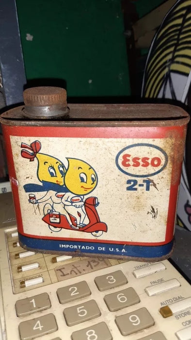Lata de Aceite Esso La Gotita Motor Oil para Colecionar Can of Esso La Gotita Motor Oil to Collect