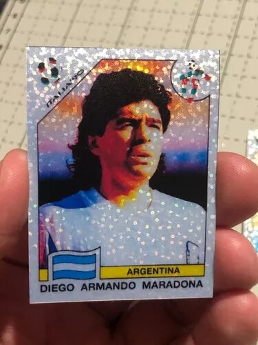 Maradona World Cup Stickers 1982-1986-1990-1994 Holographic Collection