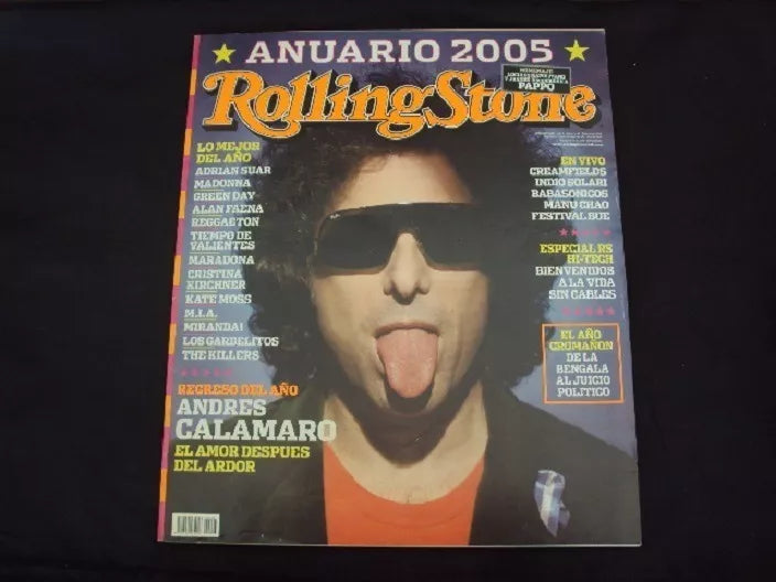 Rolling Stone Magazine Andres Calamaro Edited by La Nación, December 2005