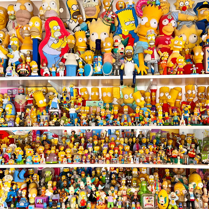 Lots of The Simpsons figurines