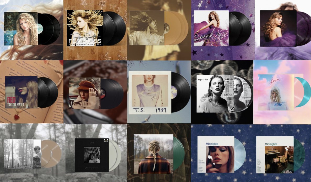 Taylor Swift vinyls in the US