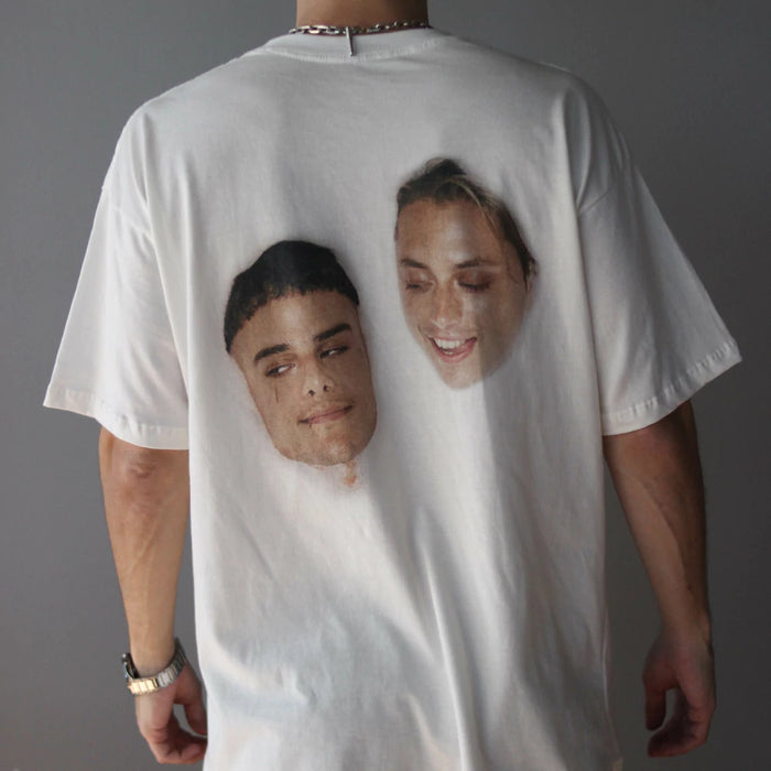 Catriel & Paco Amoroso - BAÑOMARIA Official Oversized T-Shirt with Faces Design - ESPUMA Collection