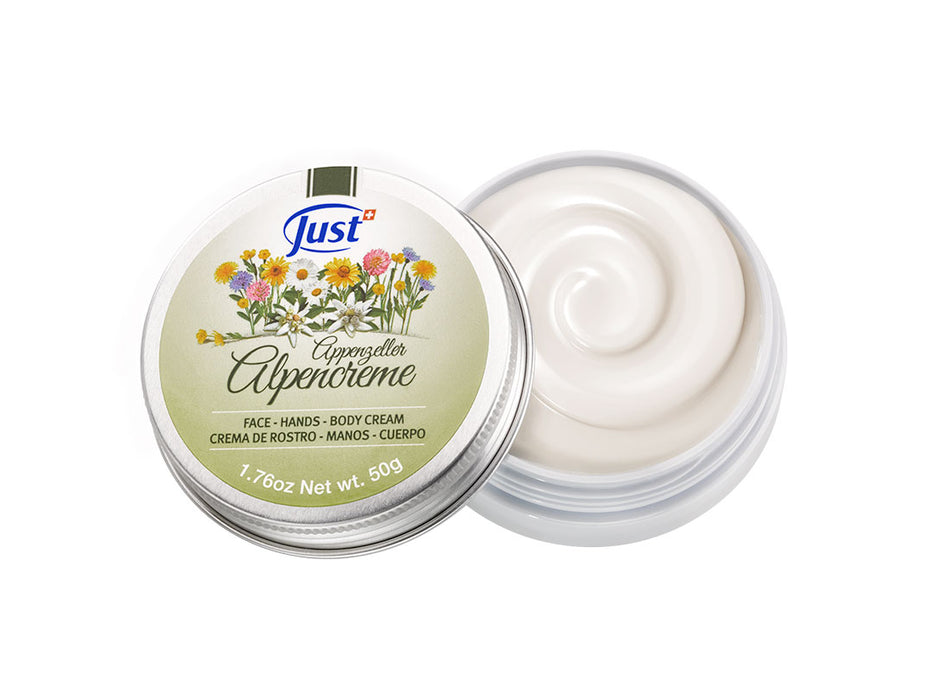 Just | Alpencreme, Multi-tasking Skin Care Essential Cream for Hydration | 50 g - 1.76 oz