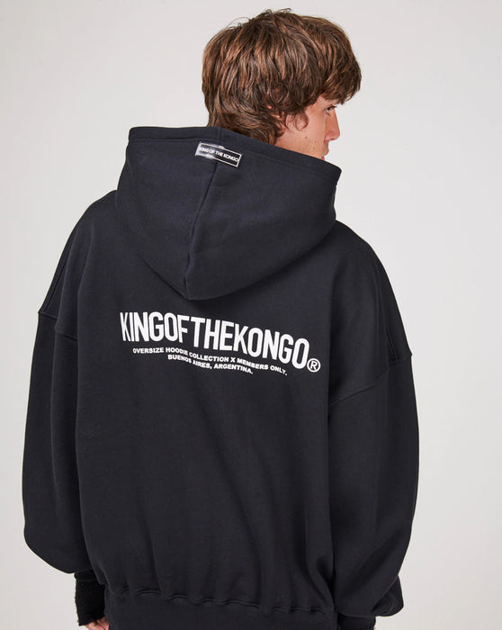 Kinf of the Kongo Black Hoodie - Over H Collection, Premium Quality