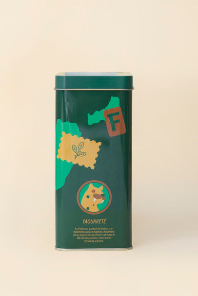 Fronteras Yerba Mate Original Can with Traditional Yerba Mate Flavor with Stems, 500 g / 1.1 lb