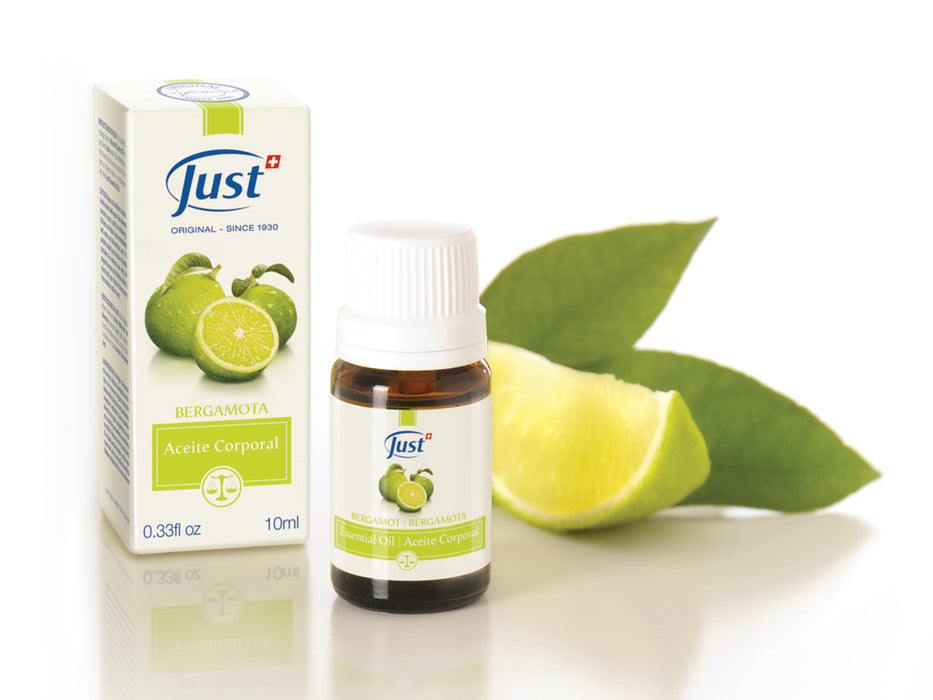 Just | Bergamot Essential Oil: Fruity Aroma for Drops of Happiness - Dermatologically Tested | 10 ml / 0.33 fl oz