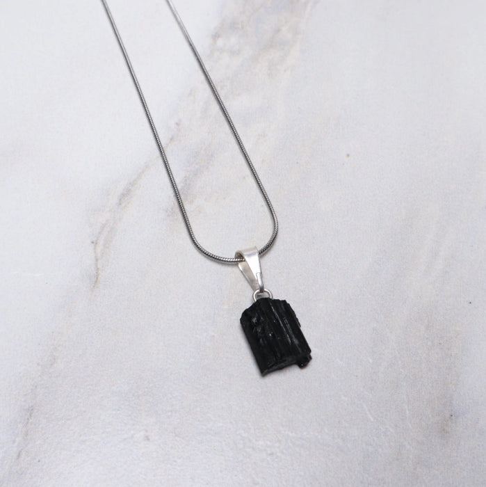 Collar Black Tourmaline Necklace - Protective Accessories for Positive Energy