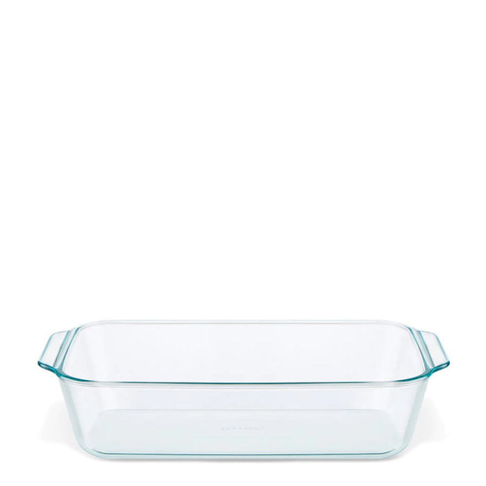 Pyrex Fuente Rectangular Deep Glass Rectangular Baking/Serving Dish: Tempered Glass - 3L Capacity