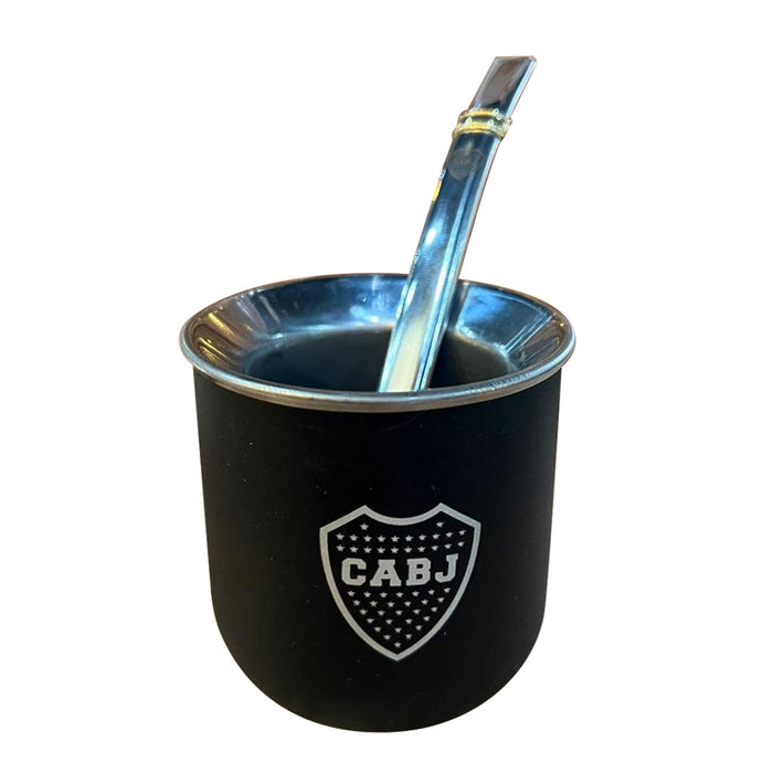 Stainless Steel Mate with Straw - Boca Juniors CABJ