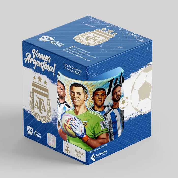 Taza de Cerámica Selección Argentina - Diseño 'Todos Juntos' para Fanáticos del Fútbol