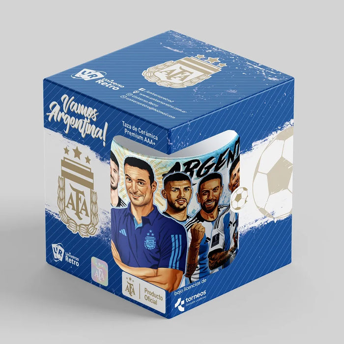Argentina Selection Ceramic Mug - 'Vamos Argentina' Design for Soccer Fans