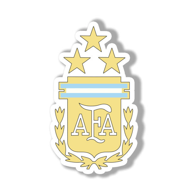 Calcomanía Escudo de la Selección Nacional de Fútbol de Argentina - Ideal para Decorar Mates, Notebooks y Más | Calcomanías Decorativas