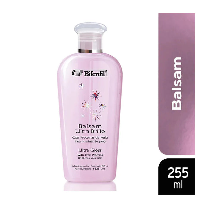 Biferdil Ultra Shine Hair Balm 250ml - Intense Gloss & Smoothness for All Hair Types | Natural Ingredients