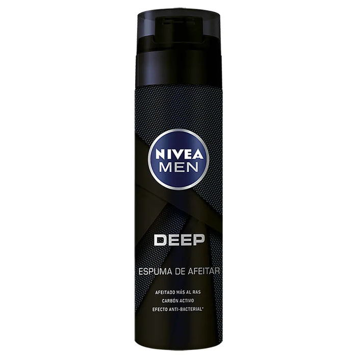 Nivea All-Skin Deep Shaving Foam Espuma Para Afeitar - 200 ml Can for a Luxurious and Smooth Shave - Gentle Skincare Delight