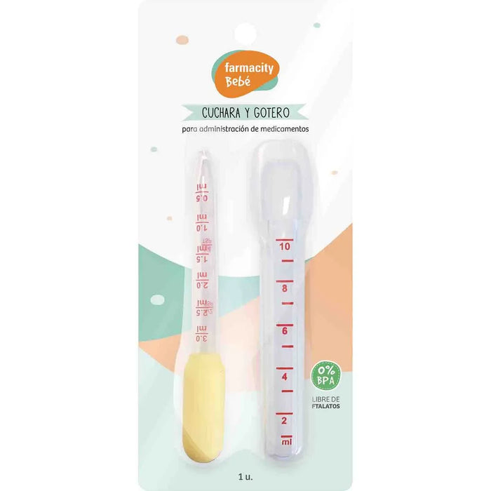 Farmacity |Cuchara y Gotero Baby Spoon and Dropper Set - Essential Tools for Safe and Easy Infant Care