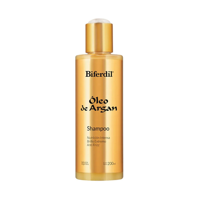 Biferdil Nutritive Anti-Frizz Shampoo with Argan Oil 200ml - Smoothing Hair Care for Frizz Control & Hydration