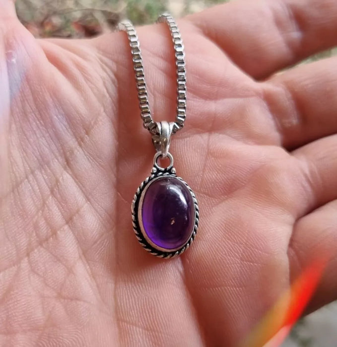Collar Amethyst Charm - Accessories for Transcendent Transformation