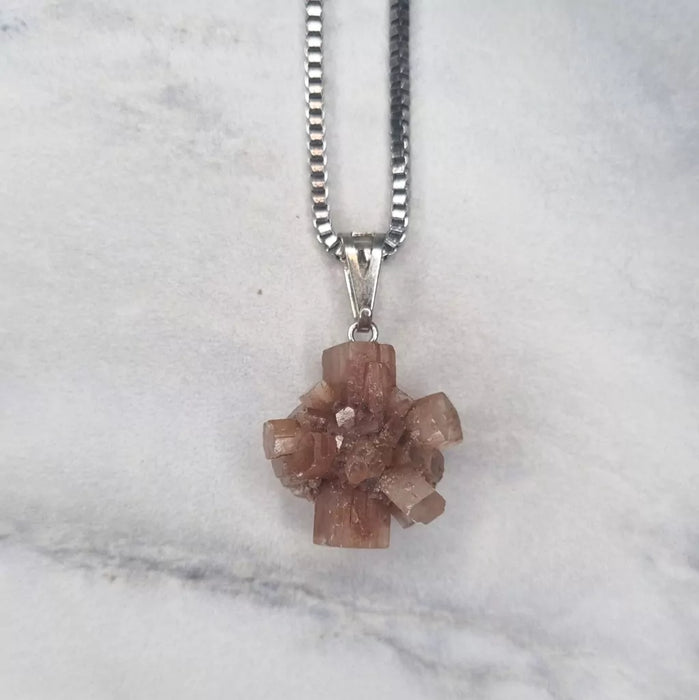 Aragonite Sputnik Necklace - Healing Accessories for Spiritual Well-being