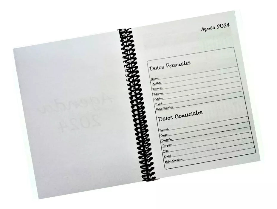 2024 Hardcover A5 Ring-Bound Agenda - Argentina Selection, Planner, Organizer
