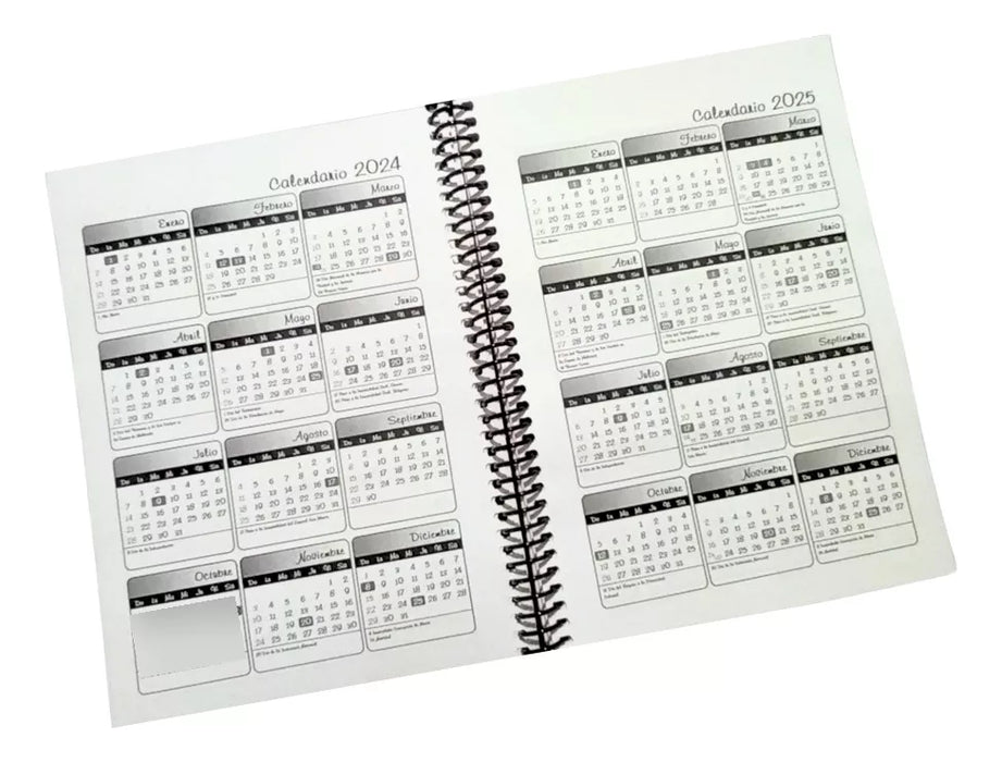 2024 Hardcover A5 Ring-Bound Agenda - Argentina Selection, Planner, Organizer