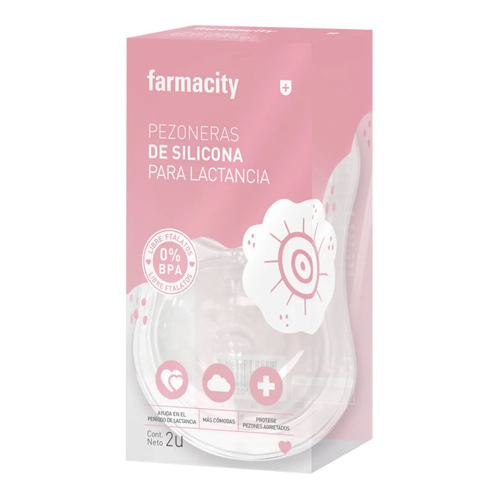 Farmacity | Silicone Nipple Shields 2 count - Breastfeeding Essentials for Comfort & Protection