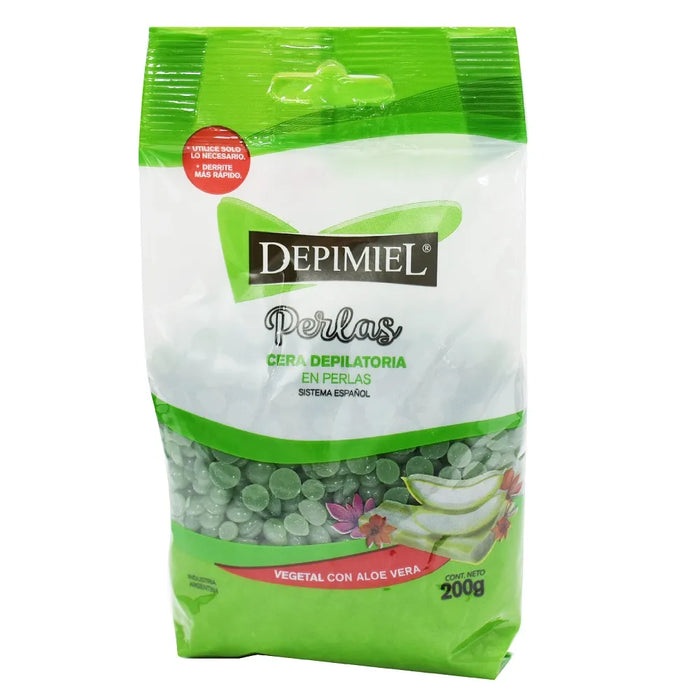 Depimiel Vegetable-Based Depilatory Wax Beads Cera Depilatoria  - 200 g for Smooth Skin