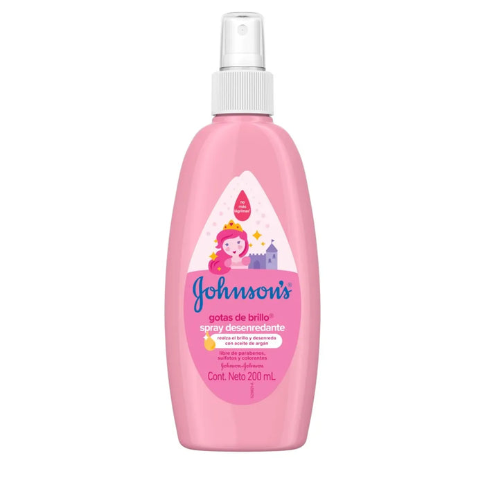 Spray para Peinar Johnson's Baby Gotas de Brillo 200 ml - Esencial para el Cuidado del Cabello