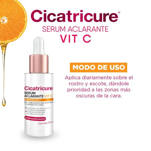 Cicatricure Brightening Vitamin C Facial Serum Serúm Facial Aclarante con Vit C, 30 ml / 1.01 oz fl